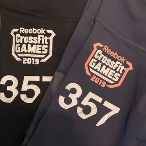 2 pair Reebok crop leggings